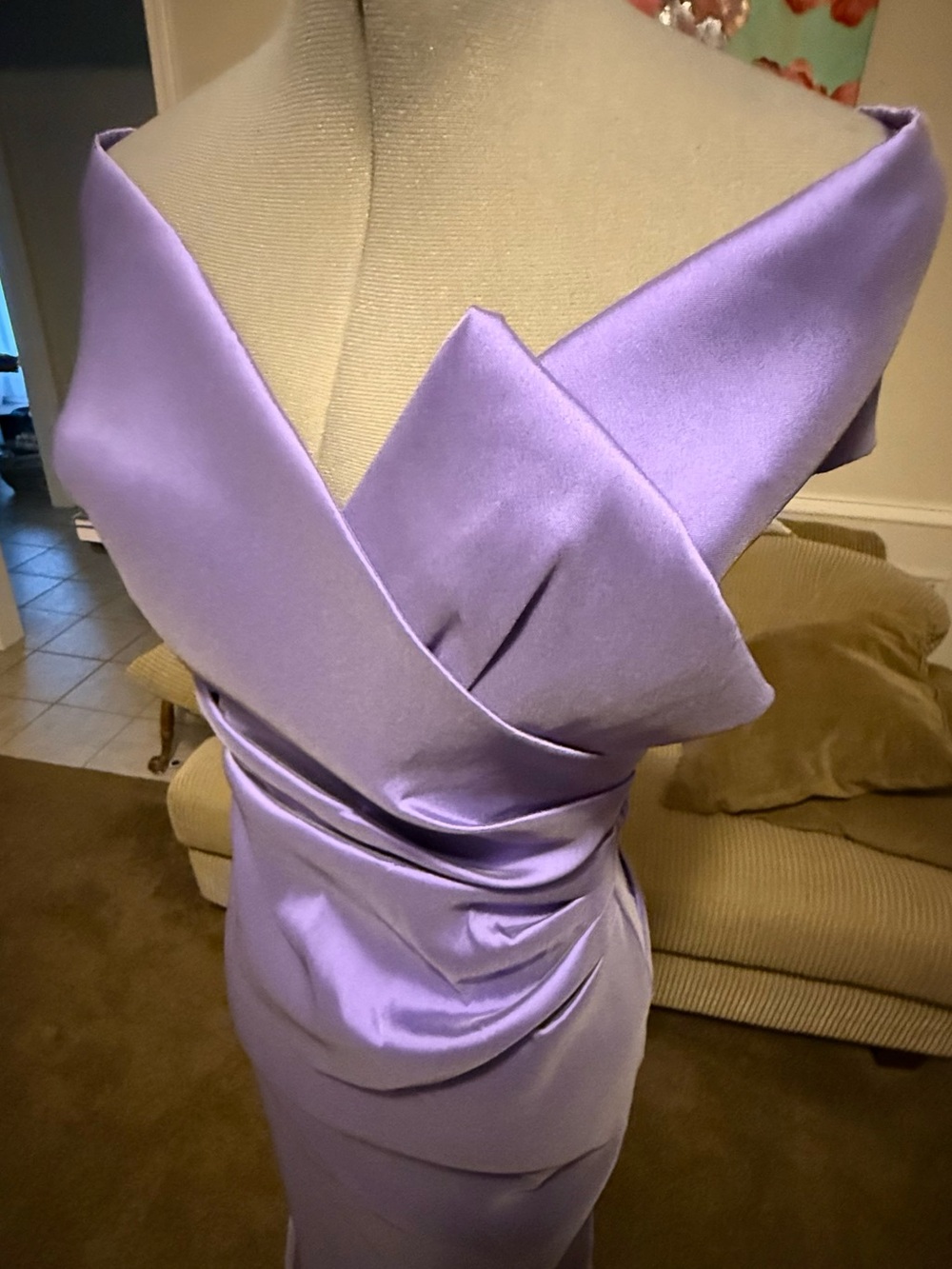 Teri Jon  Lavender/Periwinkle Evening Gown - Picture 14 of 17